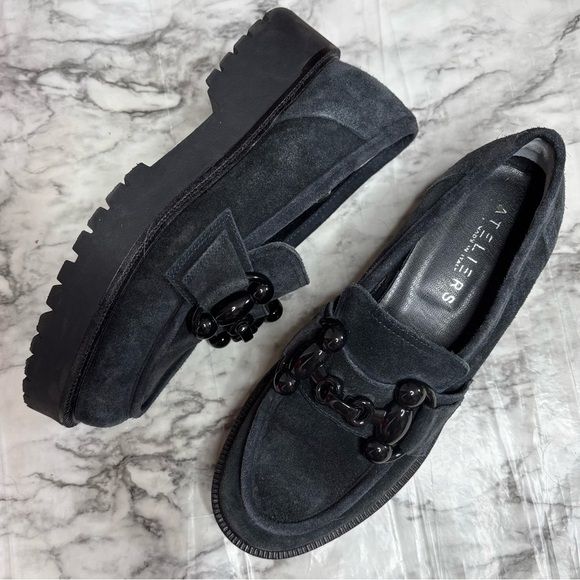 Ateliers Shoes - Ateliers Kai Chunky Platform Loafers Black made in Italy size 37 office goth